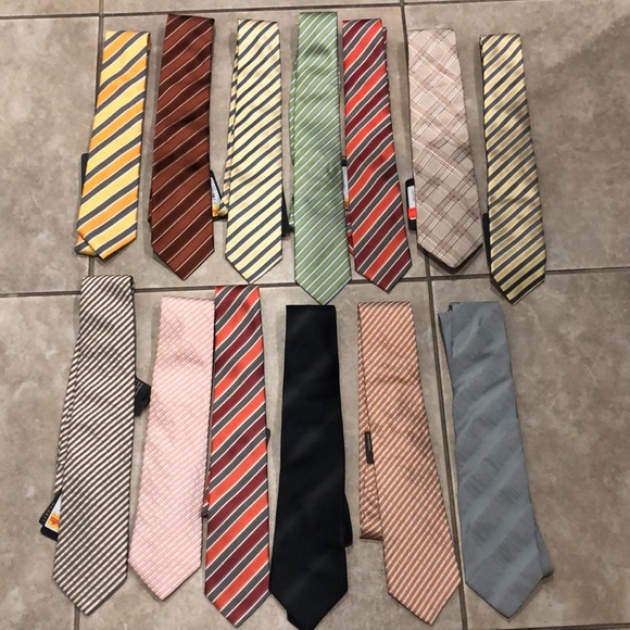 100% Authentic - 13 piece men’s Hugo Boss tie bundle brand new - Picture 1 of 5